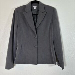 Apt. 9 Two Button Up Gray Blazer With Front Pockets Size 6